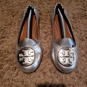 Tory Burch Metallic Reva Flat 10